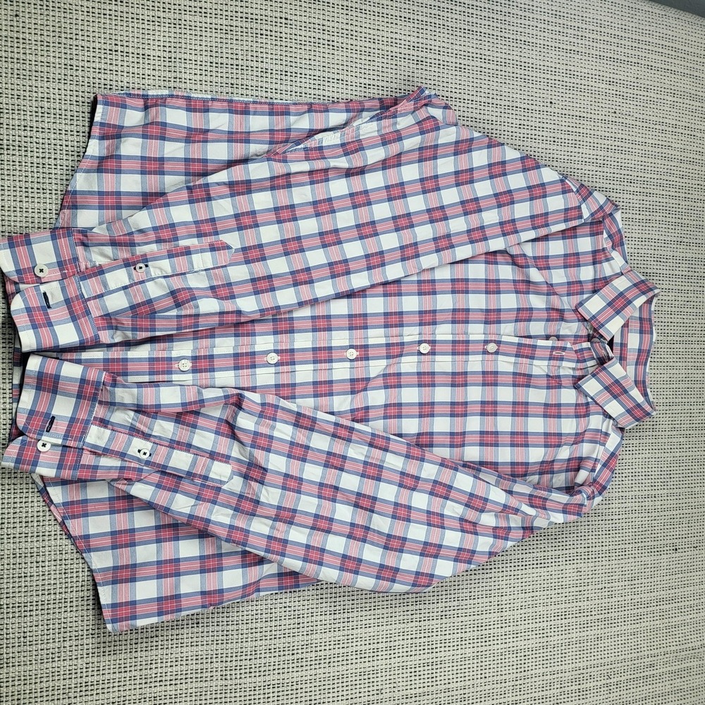 UNTUCKit Shirt Mens‎ Large Multicolor Plaid Long Sleeve Button Front Stretch